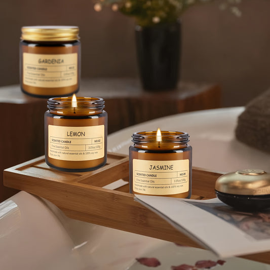 12 Velas perfumadas de alta calidad, múltiples aromas, calmantes y relajantes en el estado de ánimo