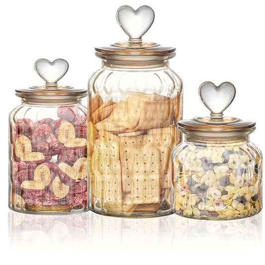 Tarros de almacenamiento de vidrio herméticos