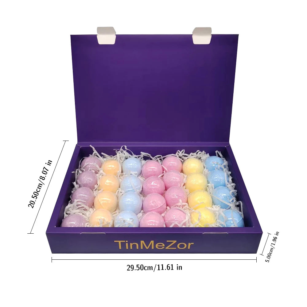 Bomba de baño hechas a mano de 28 piezas