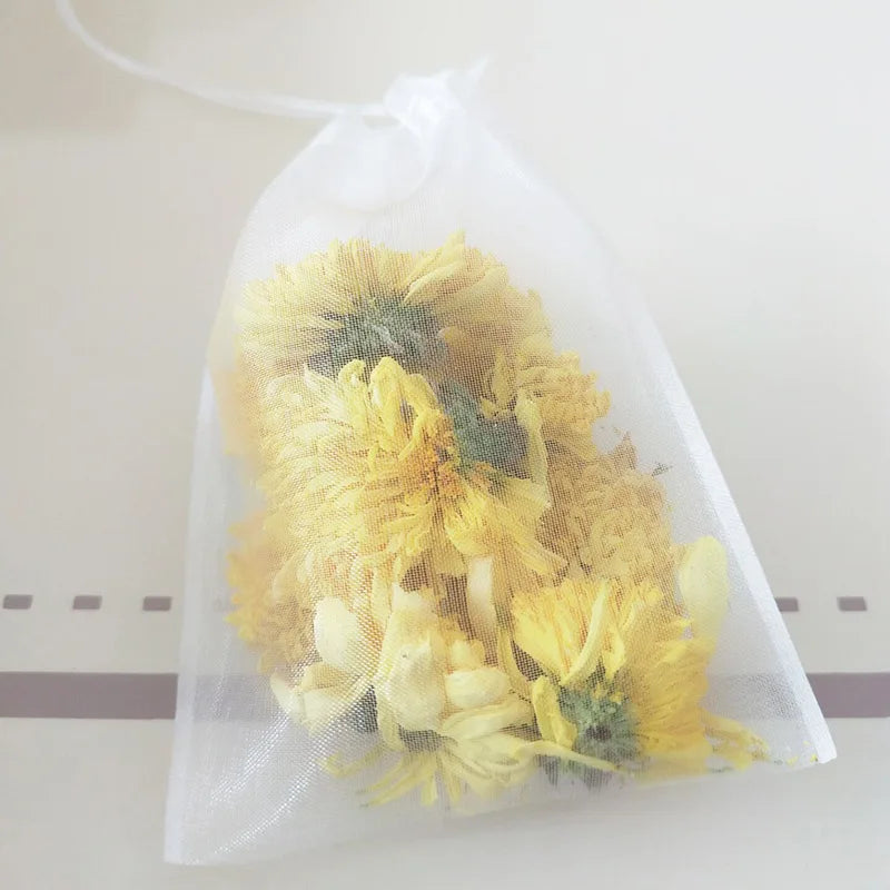 Bolsa de té de nailon de grado alimenticio, bolsas de té vacías