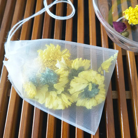 Bolsa de té de nailon de grado alimenticio, bolsas de té vacías