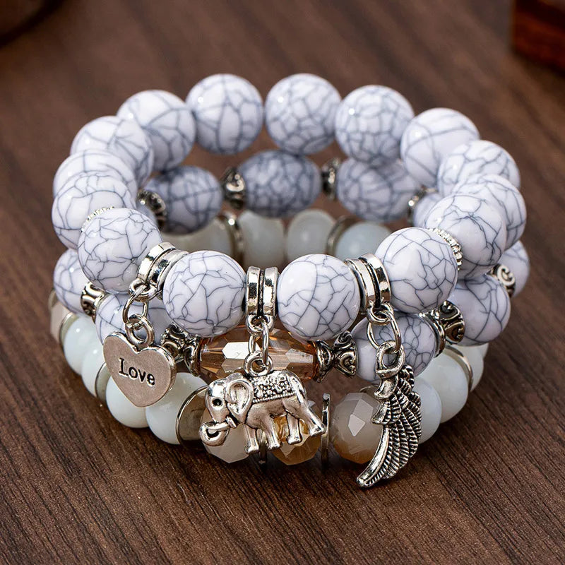 Pulsera étnica de Bohemia hecha a mano