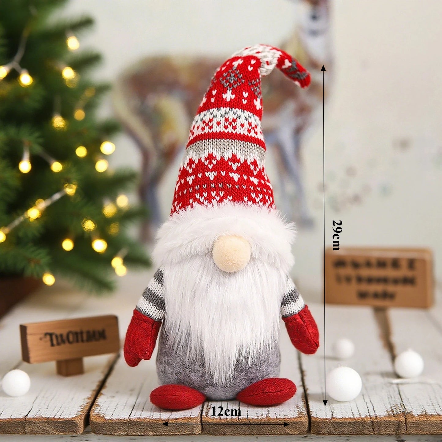 Gnomos navideños de peluche