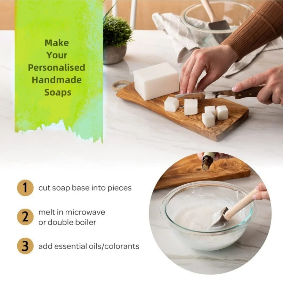 Jabón 250 g de glicerina para derretir y verter para regalo de manualidades, hidratante y suave para la piel, perfecto para hacer jabón