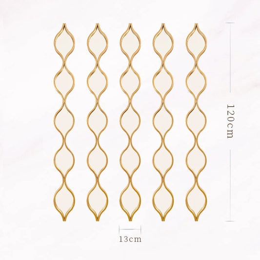 Espejo de pared de hierro forjado gota de agua