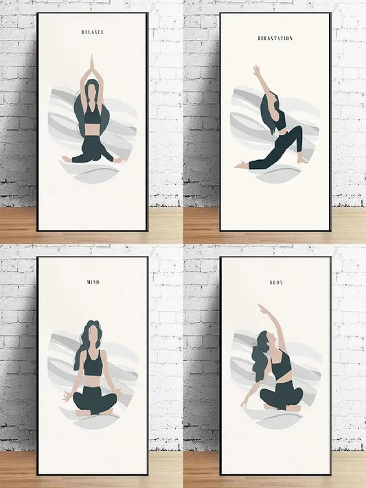 Pintura en lienzo Yoga art