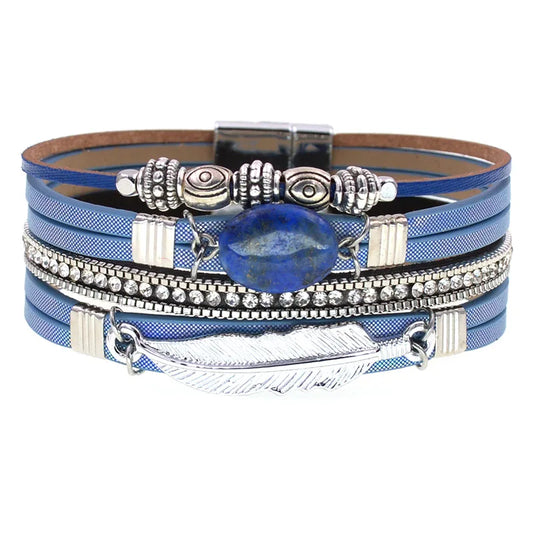 Pulseras de encanto de piedra natural