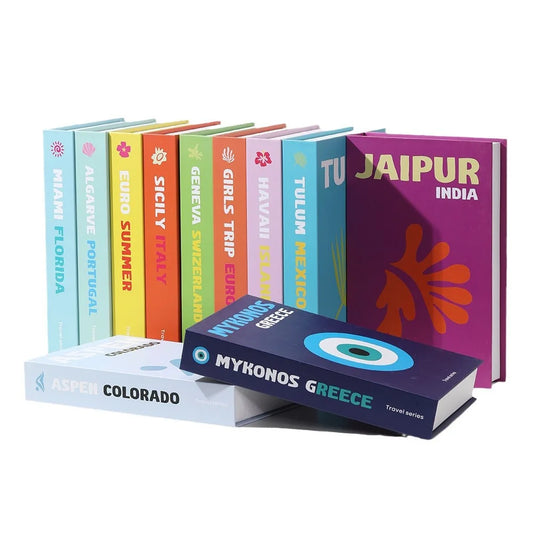 Libros decorativos coloridos