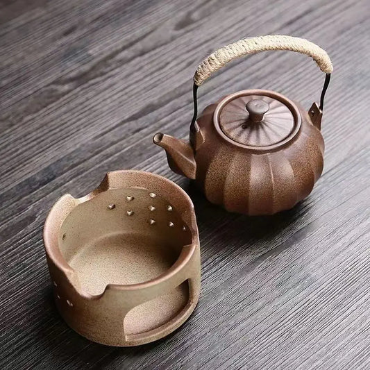 Olla de viga de elevación de cerámica gruesa estilo japonés y accesorios
