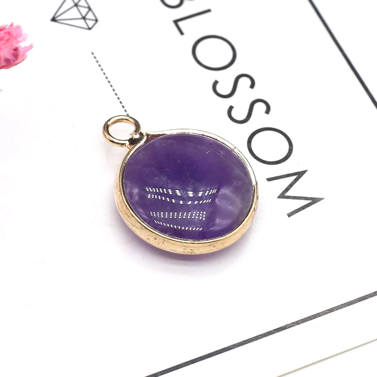 Colgante de piedra natural Forma redonda