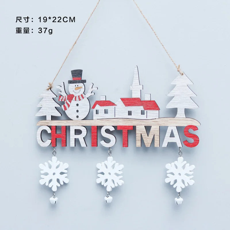 Gnomo Santa Claus Adorno colgante de madera