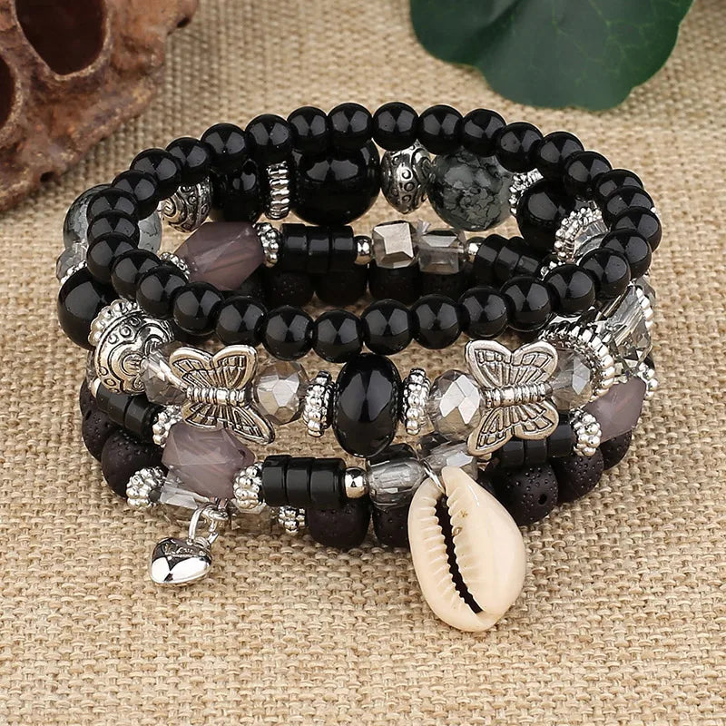 Bohemian Handmade Glasses Bead Bracelet Sets