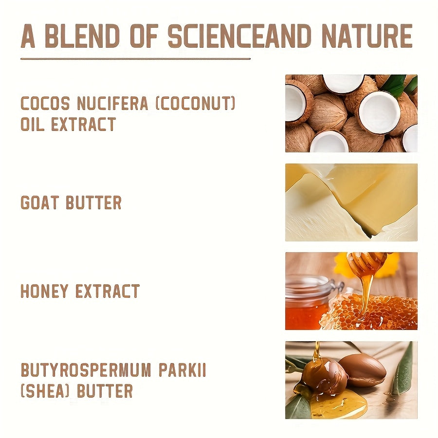 Jabón exfoliante de coco, enriquecidos con coco, manteca de karité y manteca de leche de cabra, limpian en profundidad y nutren la cara y el cuerpo, hidratan y suavizan la piel, no irritante.