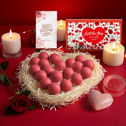 Bombas de baño con aroma a rosas