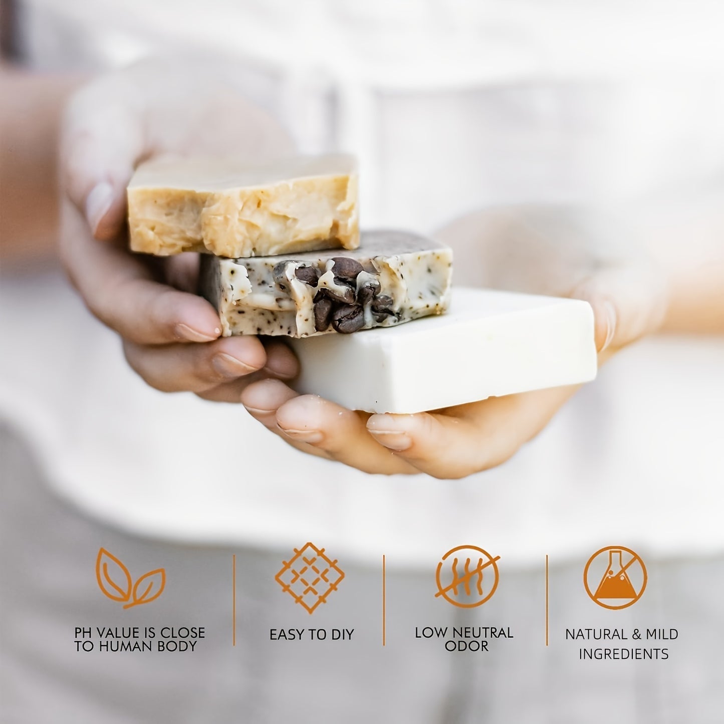 Base de jabón hidratante de glicerina con Aceite de oliva natural