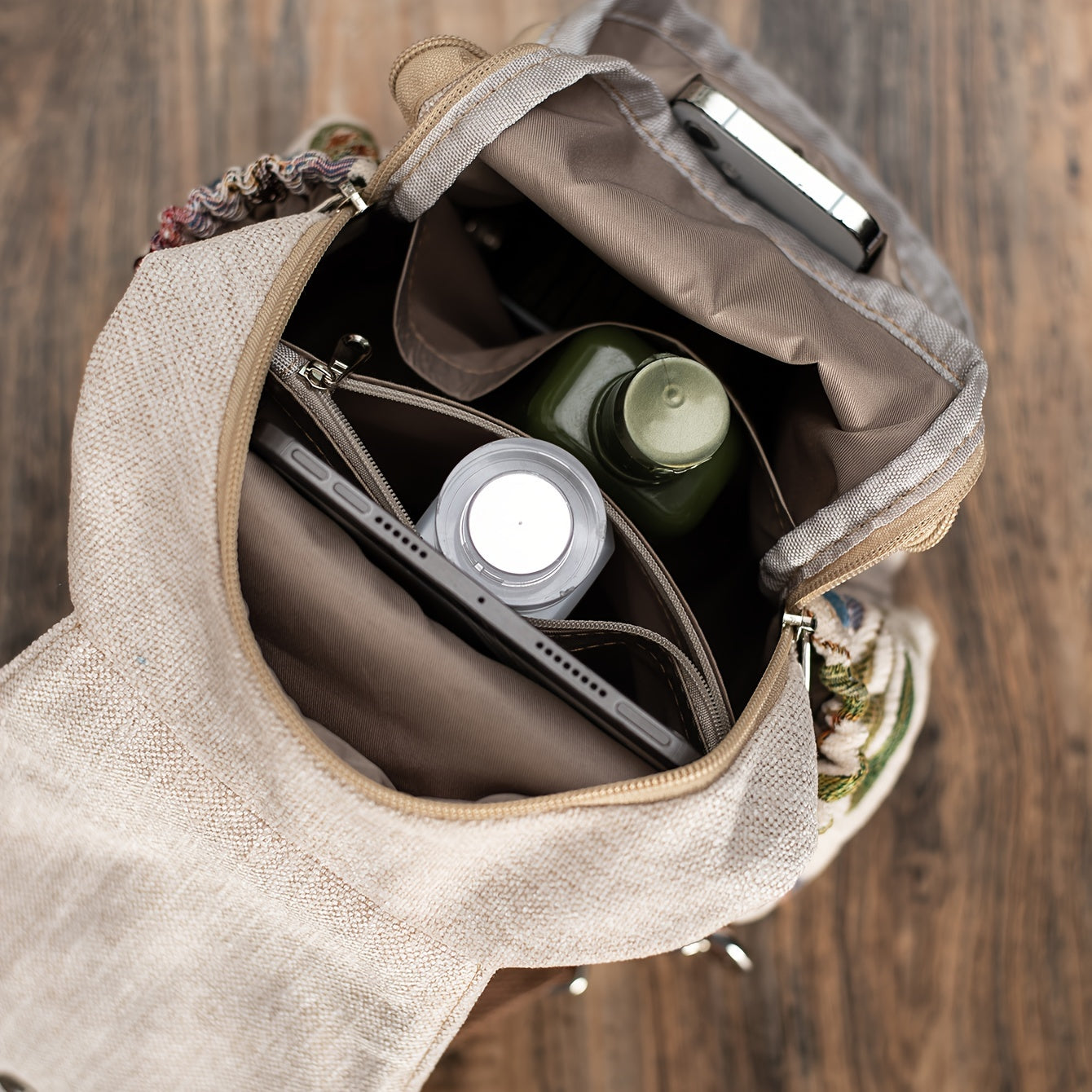 Mochila de estilo étnico vintage