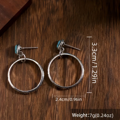 Pendientes de aro boho vintage