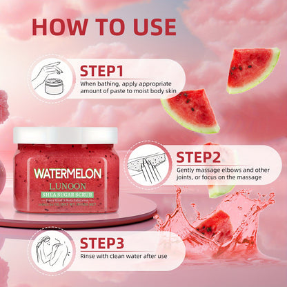 Exfoliante de sandía hidratante para todo tipo de piel, nutritivo y limpiador