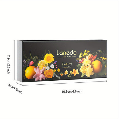 Aceites esenciales de aromaterapia con aceites de lavanda, limón, menta, manzanilla, mar profundo y rosa para la relajación