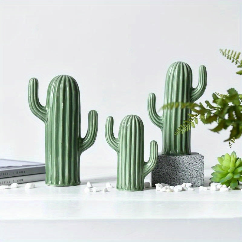 Cactus de cerámica de estilo nórdico