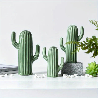 Cactus de cerámica de estilo nórdico
