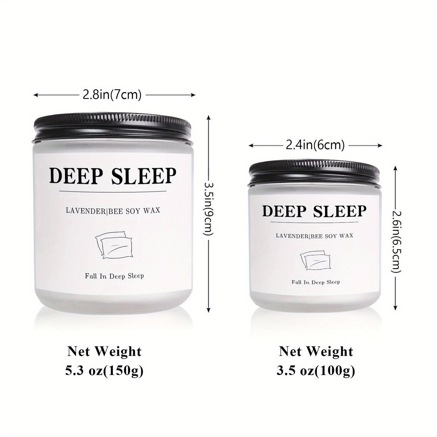 Vela de aromaterapia con aceites esenciales calmantes - Perfecta para promover un mejor sueño y noches de descanso