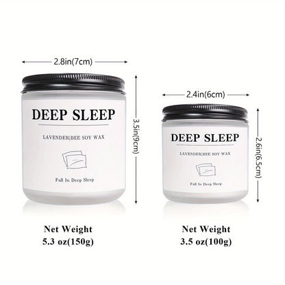 Vela de aromaterapia con aceites esenciales calmantes - Perfecta para promover un mejor sueño y noches de descanso