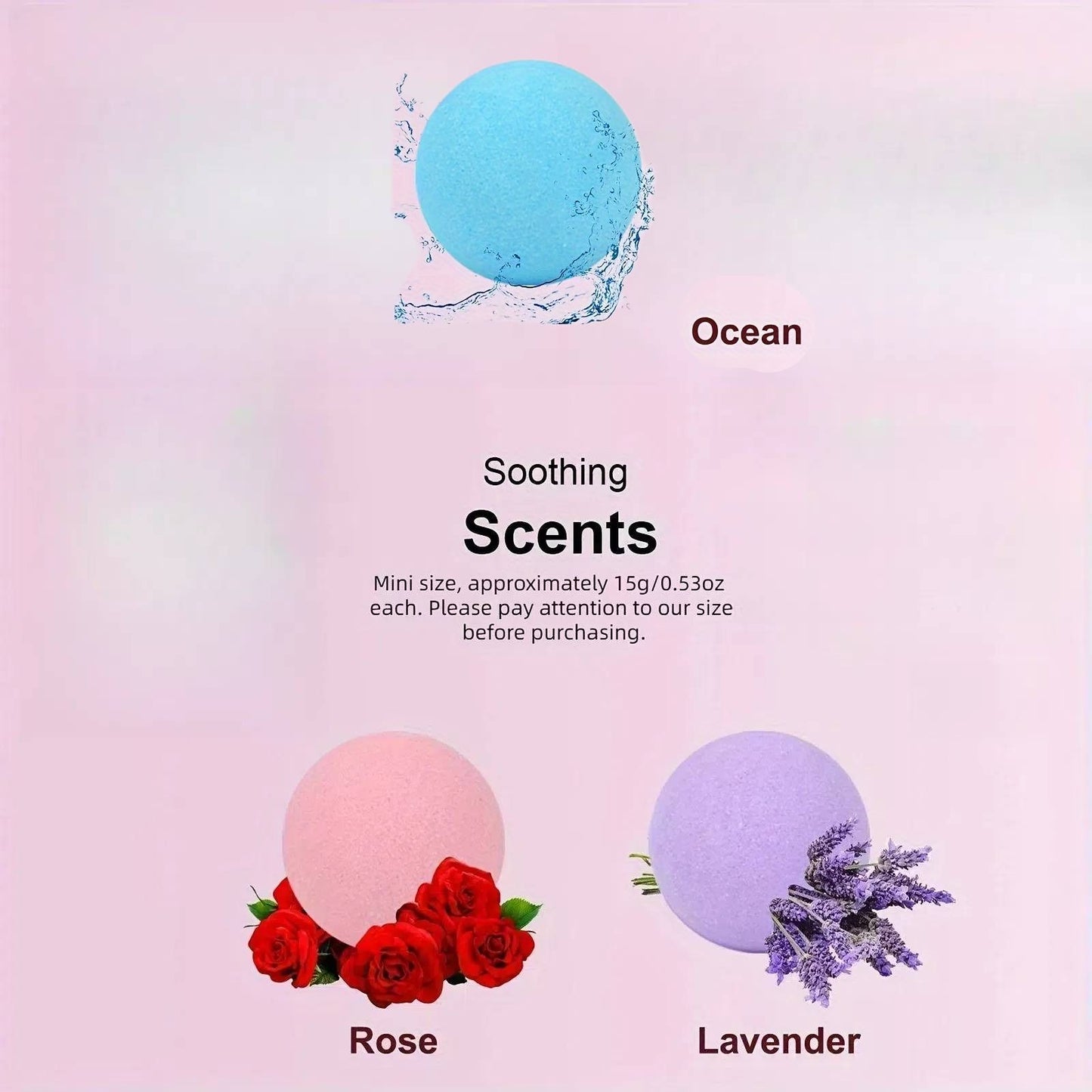 36 piezas Mini bombas de baño