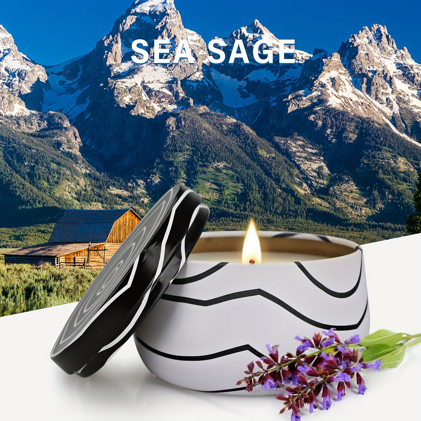 Paquete de 6 velas grandes perfumadas