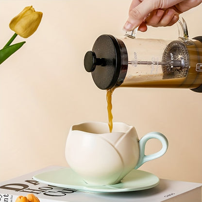 Taza de tulipán de cerámica