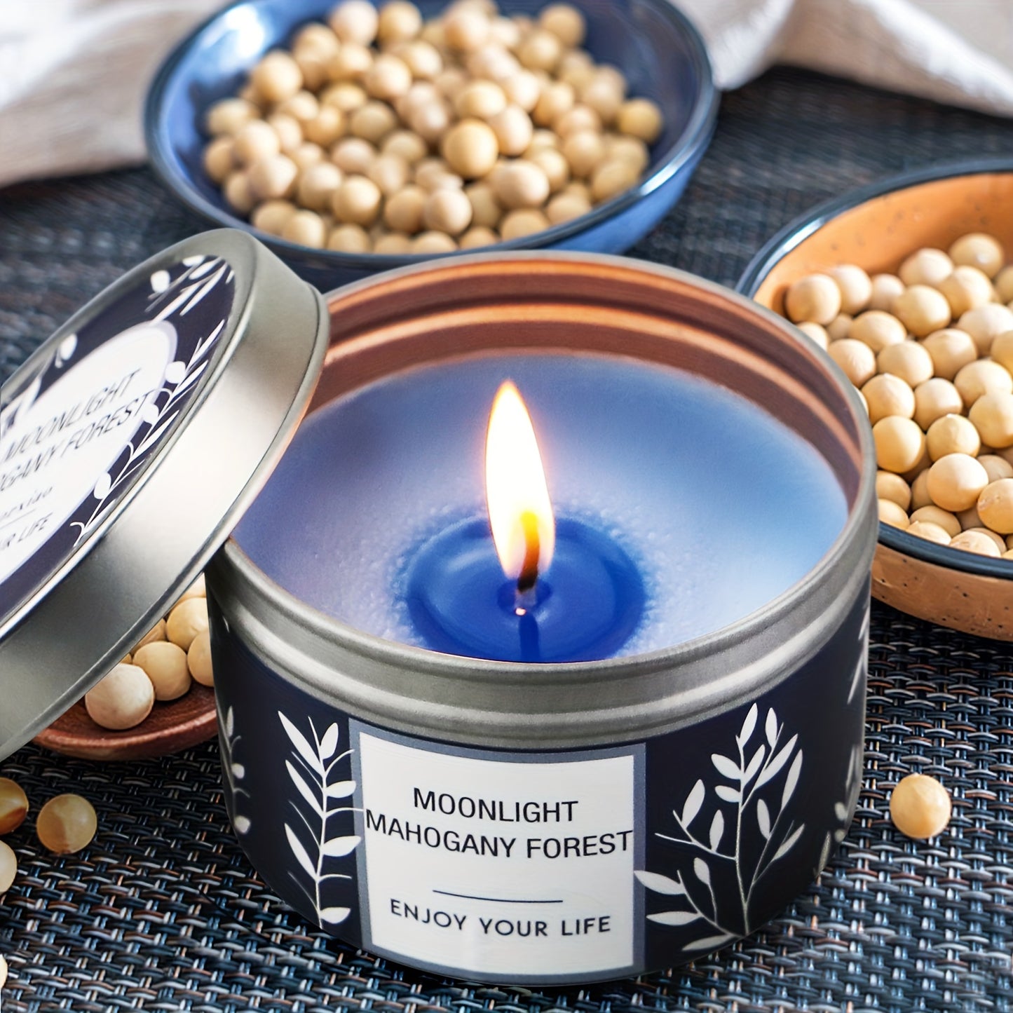 Paquete De 3 Velas Perfumadas De Soja De Larga Duración