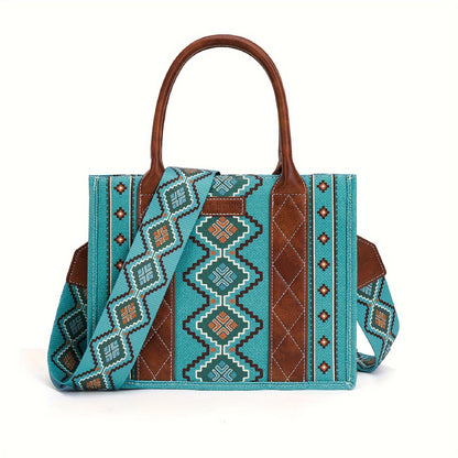 Bolso de mano estilo azteca
