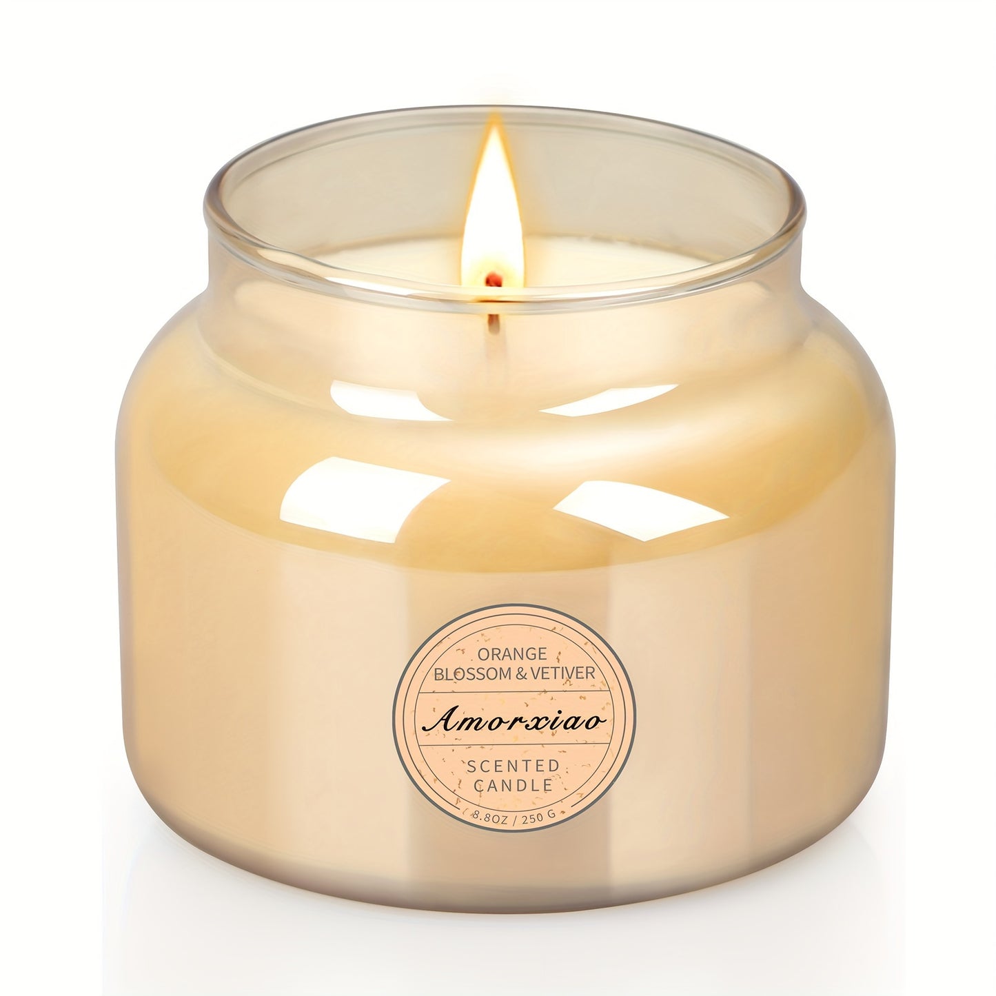 Paquete de 2 velas perfumadas de lavanda y azahar - Velas de larga duración