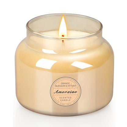 Paquete de 2 velas perfumadas de lavanda y azahar - Velas de larga duración