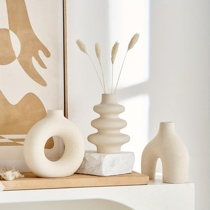 Juego de jarrones de cerámica contemporáneo