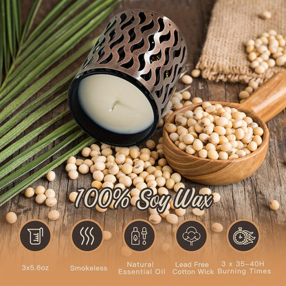 120-hour black soy candles