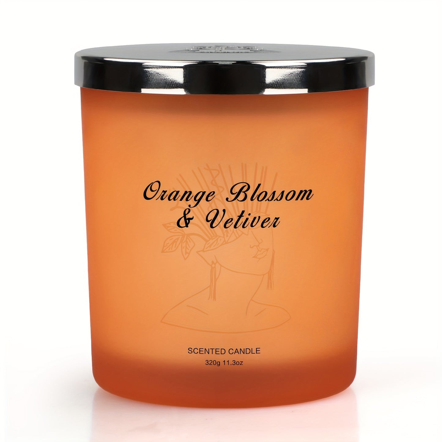 Large jar scented candle made with natural soy wax