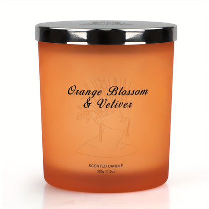 Large jar scented candle made with natural soy wax