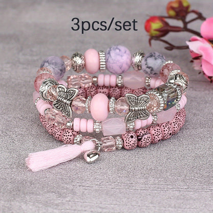 Elegante Pulsera bohemia 3 piezas