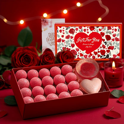 Bombas de baño con aroma a rosas