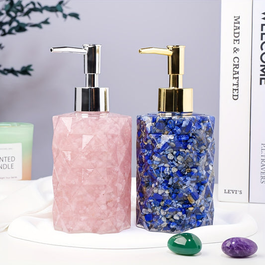 Natural glass soap dispenser