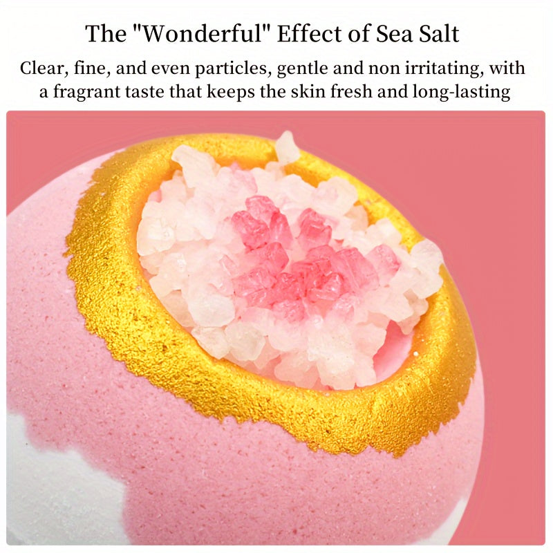 Juego de bombas de baño de 6 piezas con aceites esenciales