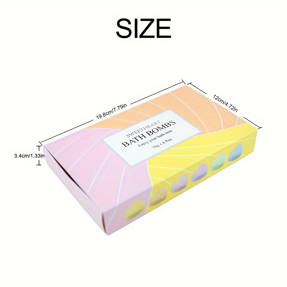 Bombas de baño en forma de corazón