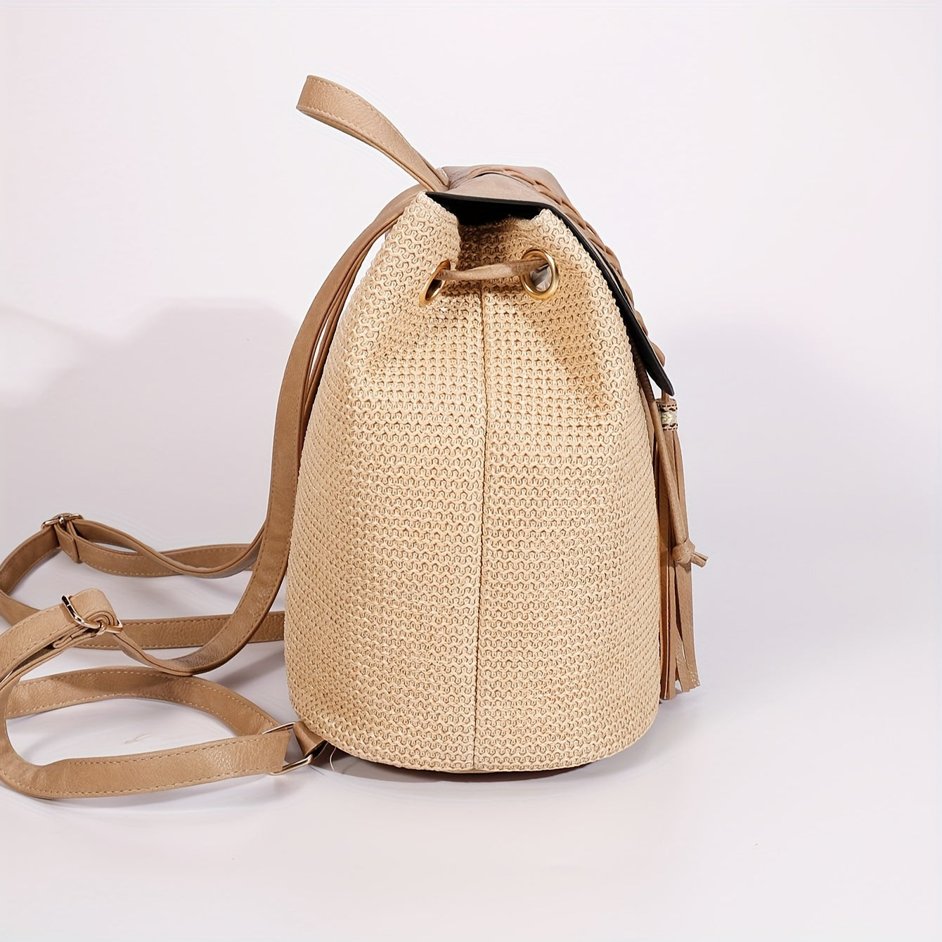 Mochila minimalista de borlas de estilo casual