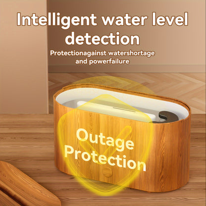 Humidificador y difusor con luz LED de llama simulada de 7 colores