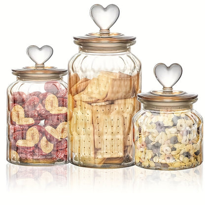 Tarros de almacenamiento de vidrio herméticos