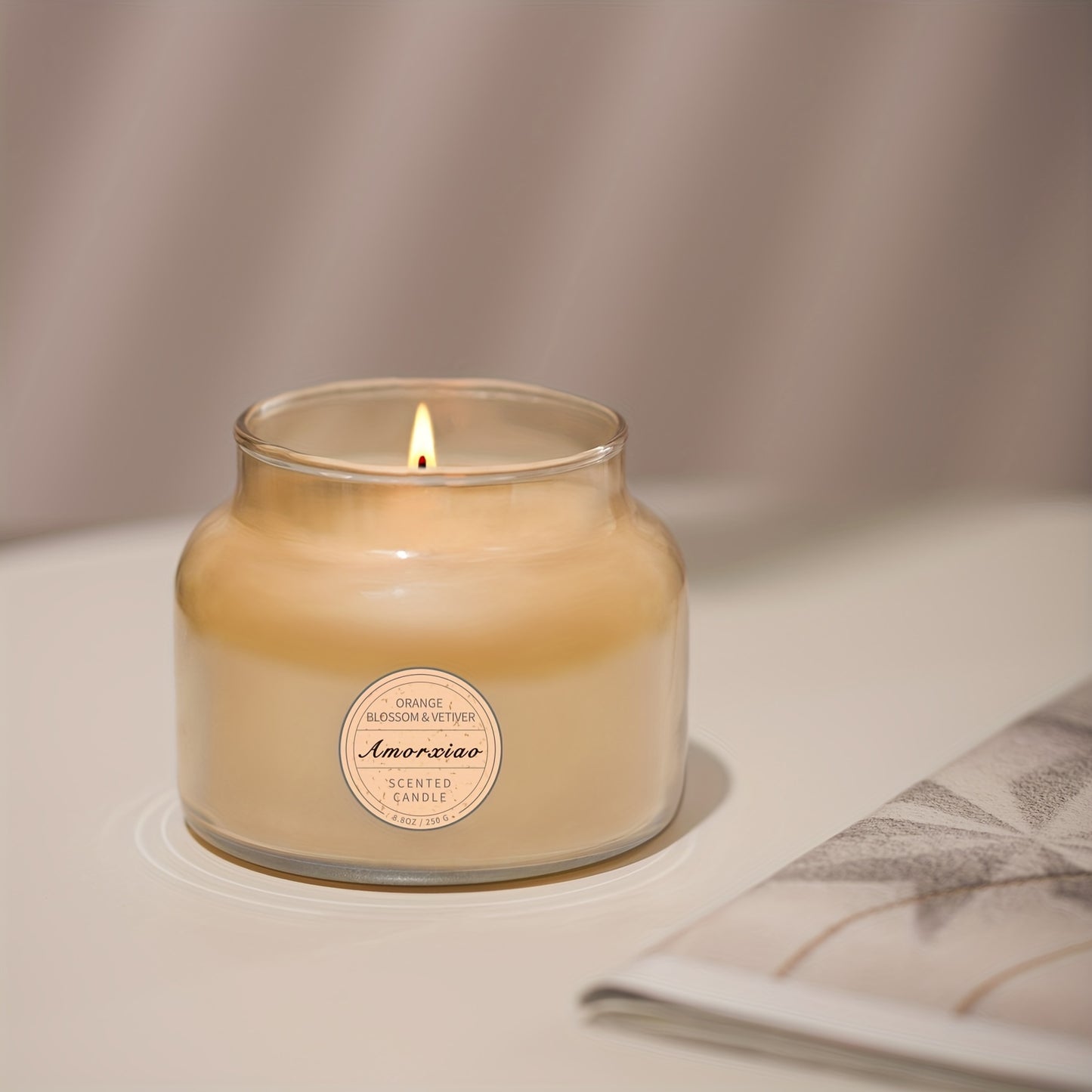 Vela perfumada aromaterapia de flor de azahar