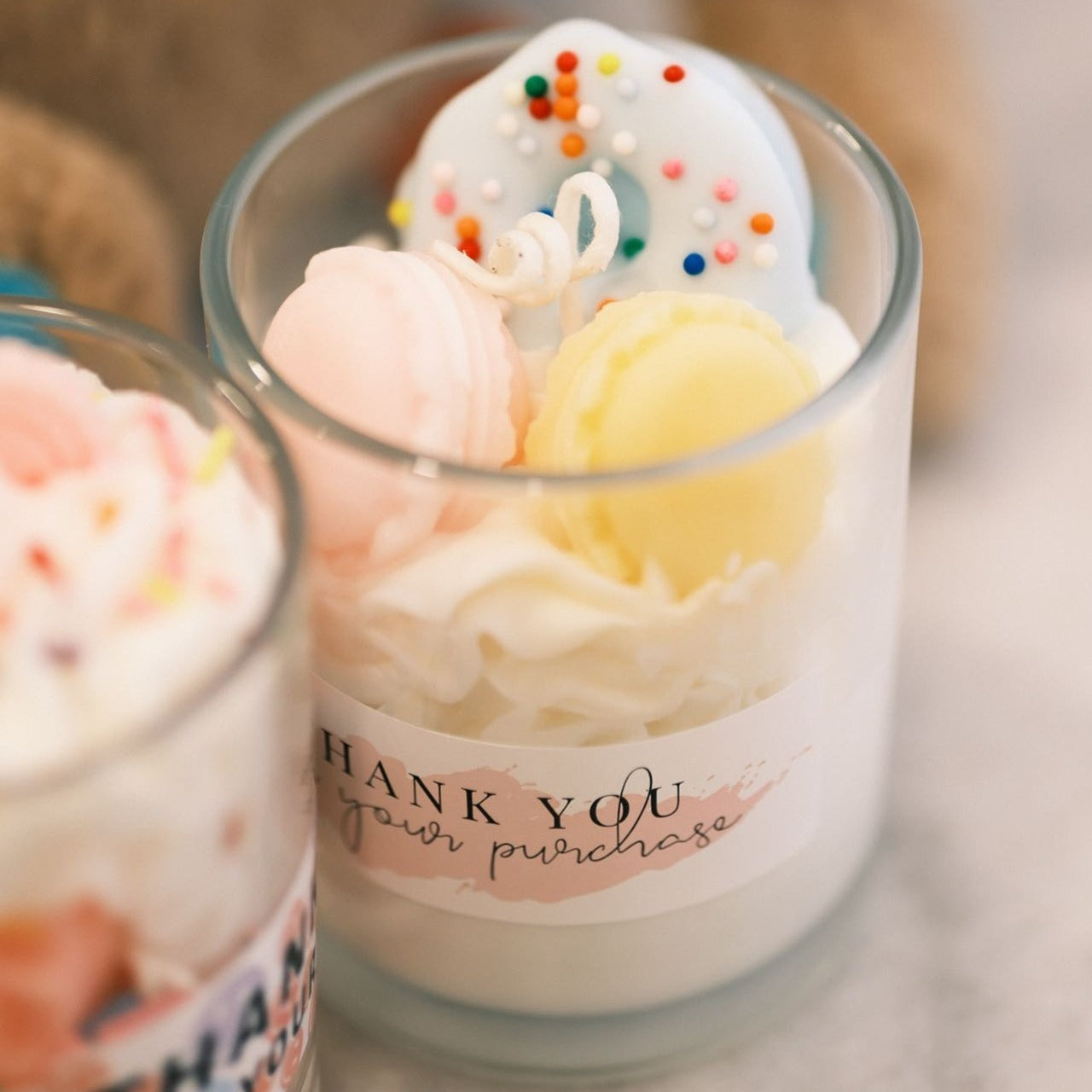 Velas perfumadas diseñadas a mano