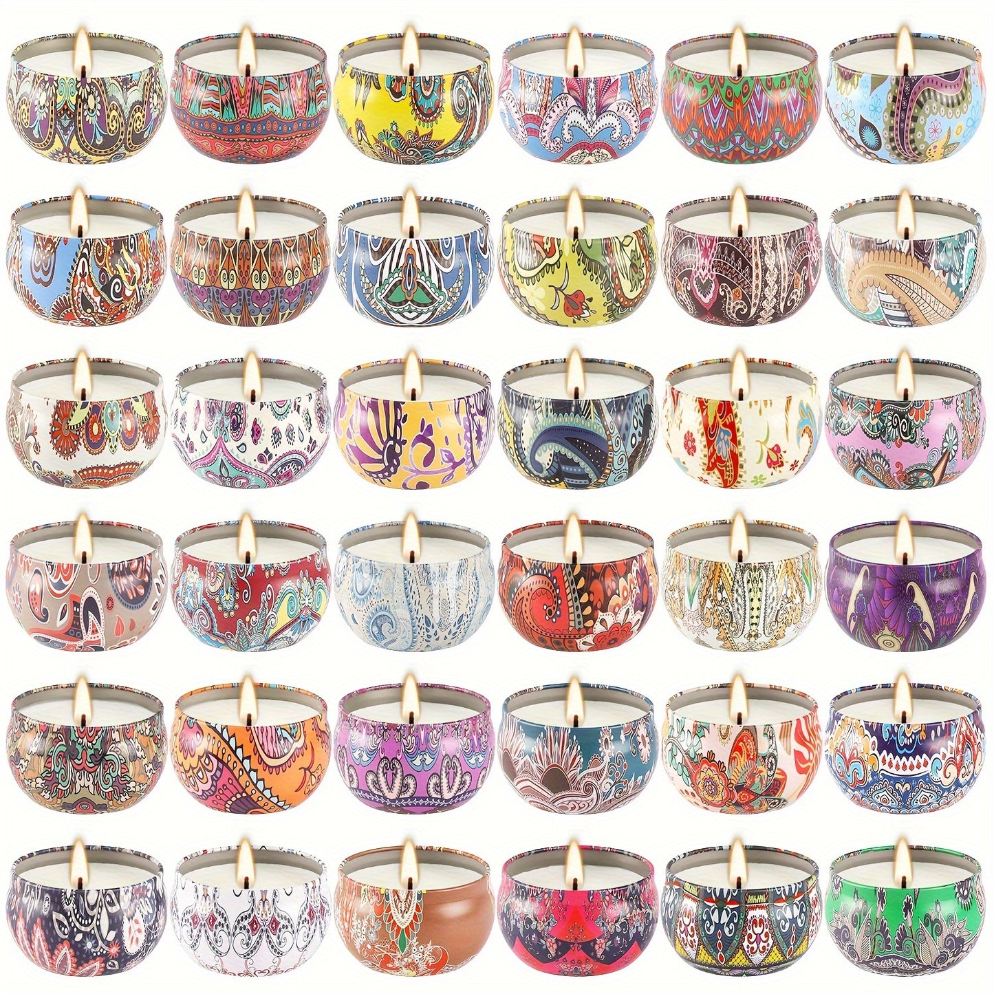 36 piezas de velas perfumadas Color mixto