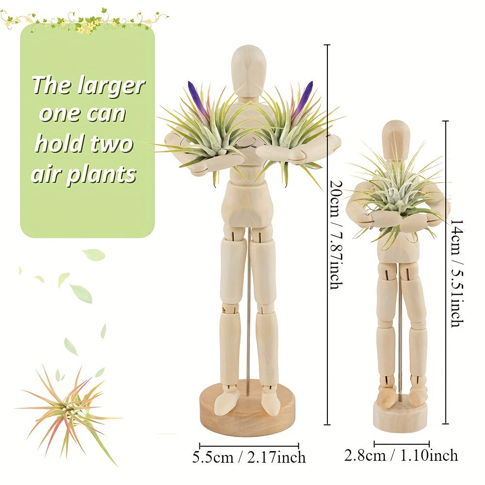 Soporte de planta de aire modelo de junta de madera